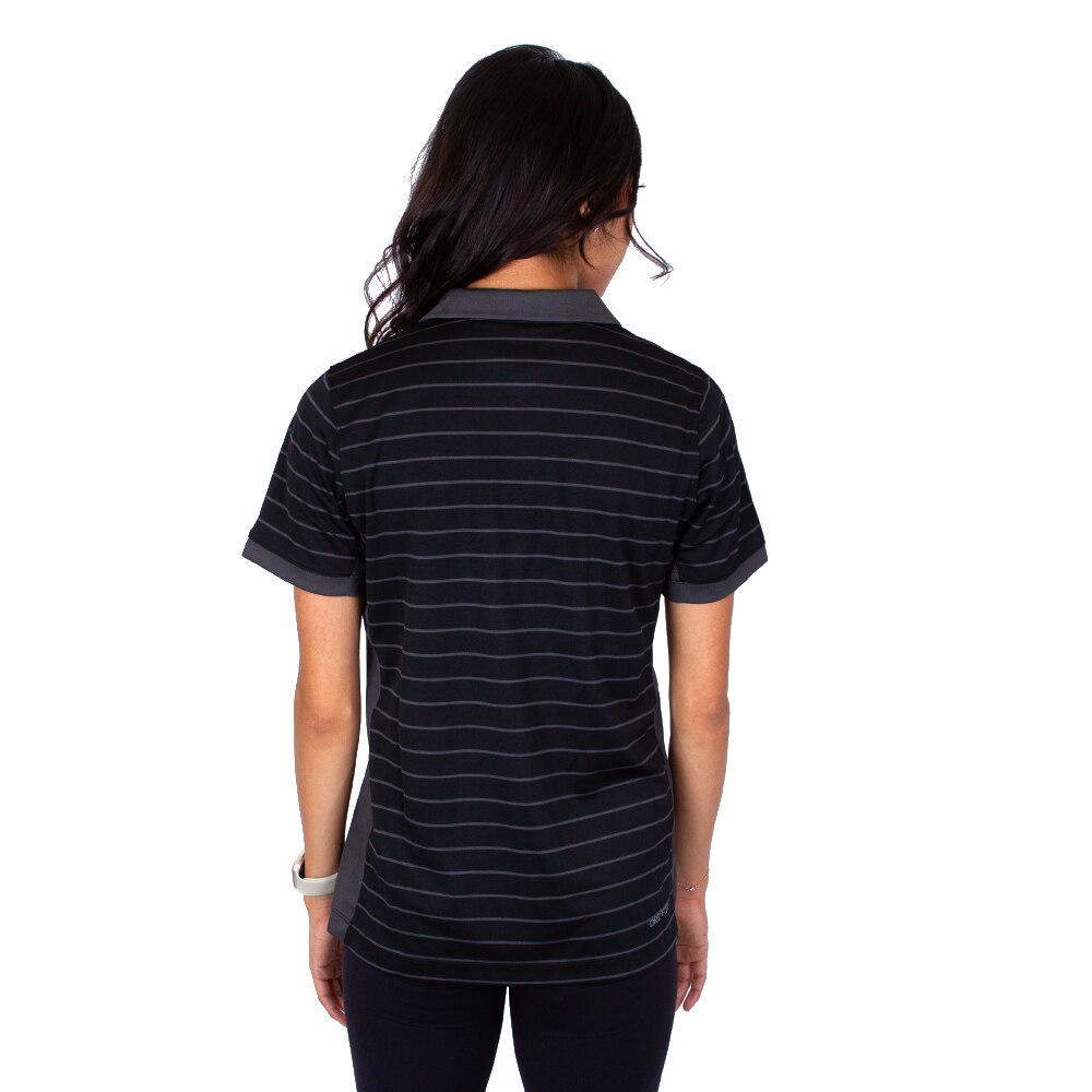 Classic Oregon O, Nike, Black, Polo, Performance/Dri-FIT, Women, Stripe, Victory, Shirt, 897053
